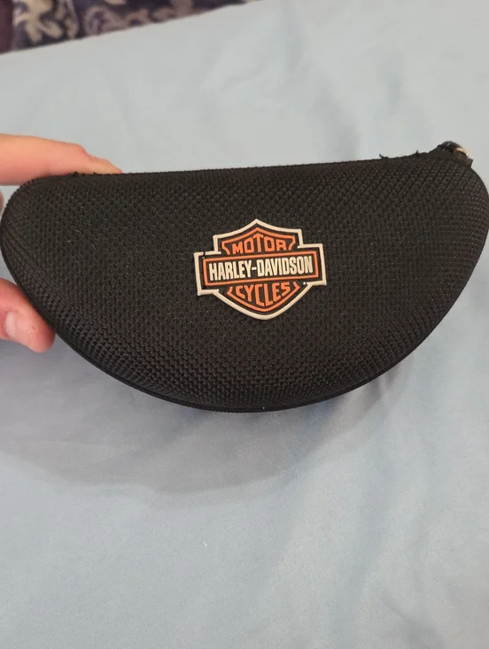 Harley-Davidson Black Semi-Rigid Sunglasses CASE ONLY with Orange Logo