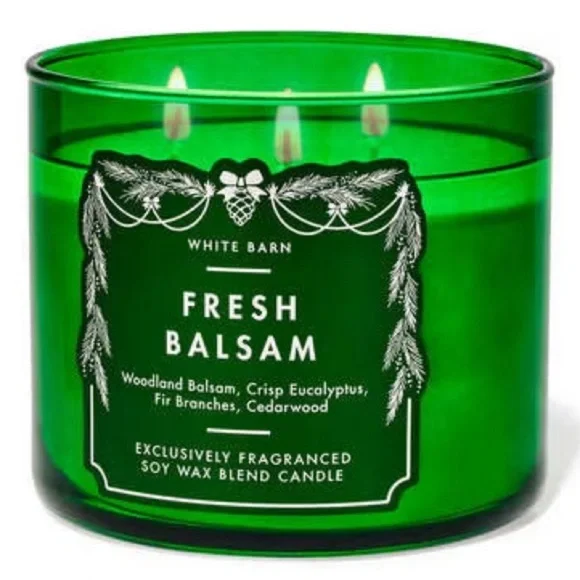 White Barn Fresh Balsam 3-Wick Candle