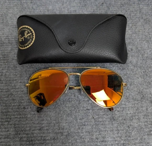 Ray Ban RB3625 Sunglasses Frames Only Gold Color Italy Made New Aviator