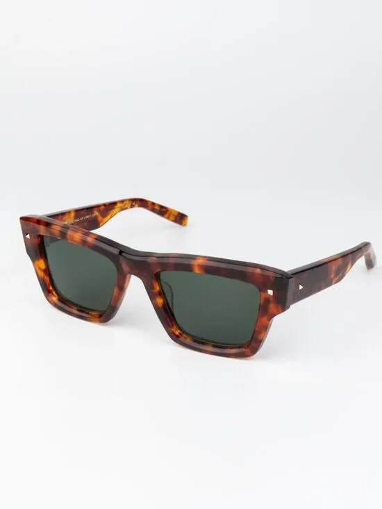 Valentino Men Sunglasses Havana Green Square XXII VLS-106 X