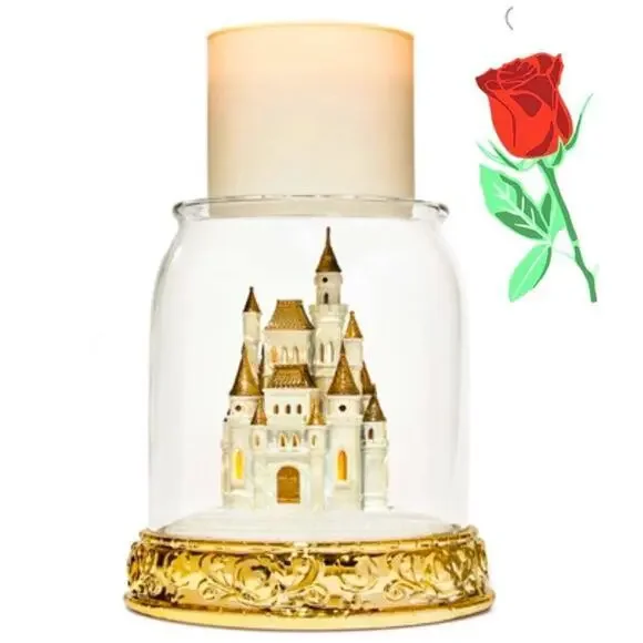 Bath & Bodyworks x Disney Cinderella’s Castle Gold Light Up Candle Holder