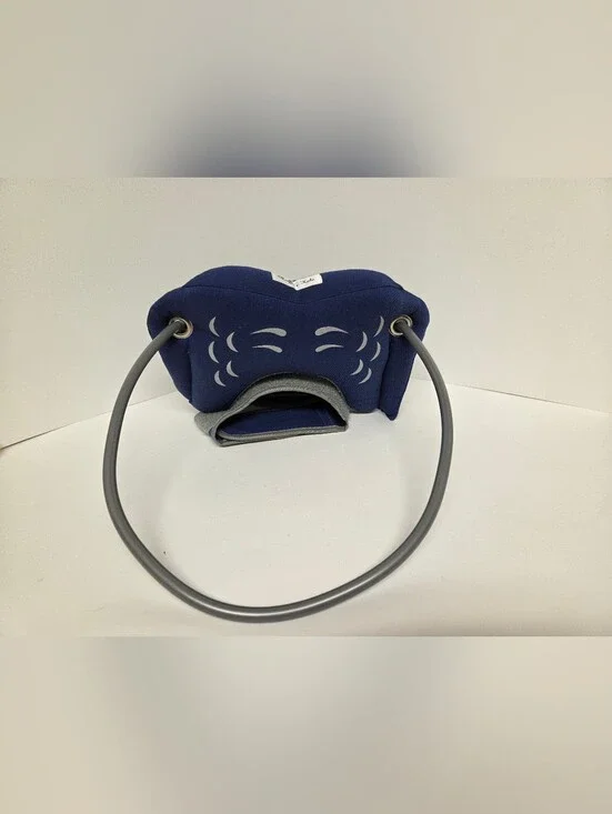 Muffin's Halo Blind Dog Head Protector Bumper Halo Harness Size Medium Blue