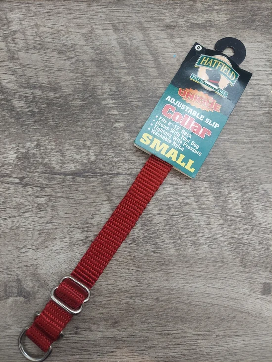 ​Hatfield Pet Specialties Slip Collar Small Red Nylon Adjustable Dog Training