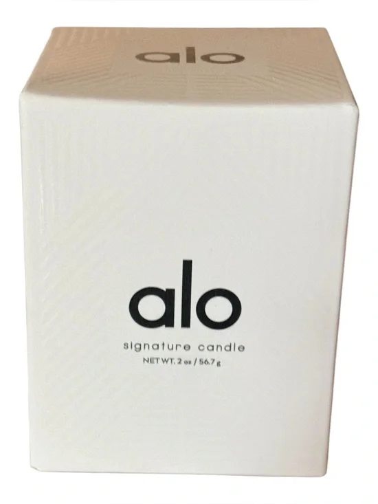 Alo Yoga Signature Candle Santal Sandalwood Wood Wick NEW 2oz