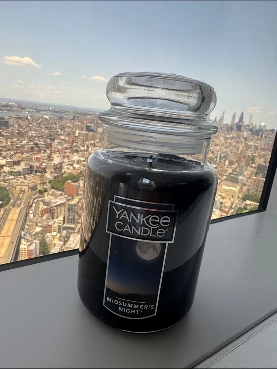 Yankee Candle Midsummer's Night Large Black Jar Candle