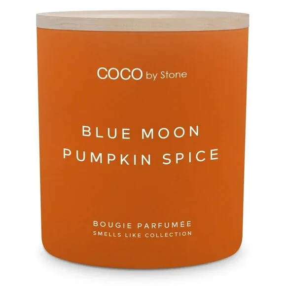 COCO by Stone Blue Moon Pumpkin Spice Candle 11oz Fall Candle New