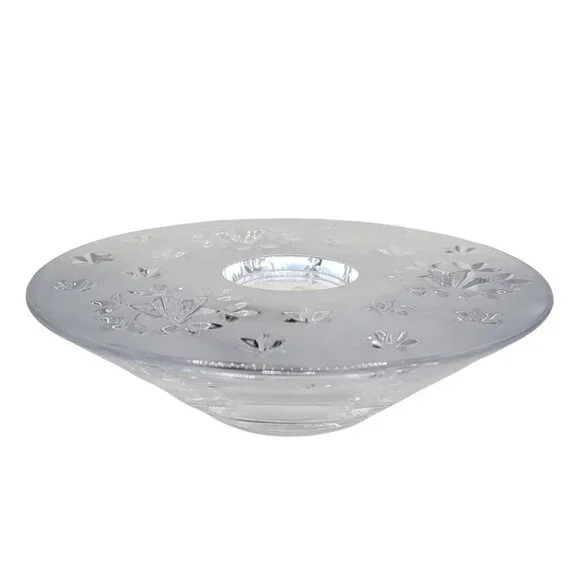 Mikasa Radiant Star Solid Lead Crystal Votive Holder Unused 6 3/4
