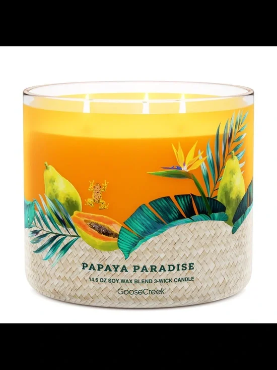 🧡 GC Papaya Paradise 3-Wick Candle NEW