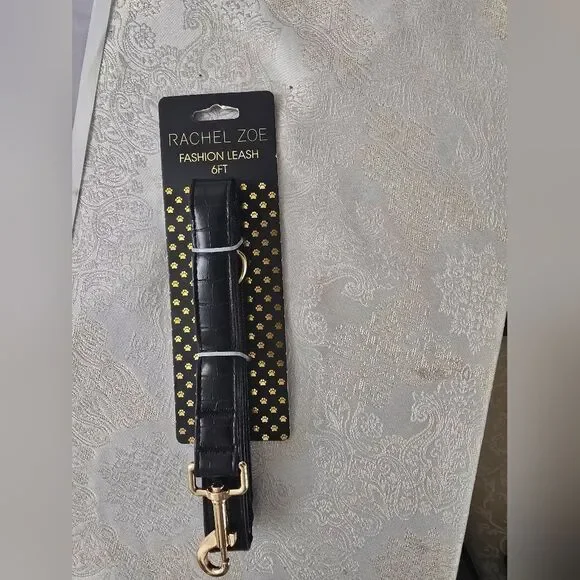 Rachel Zoe Black Leash with Gold Accents