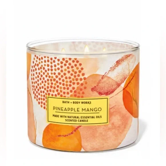 Bath & Body Works Pineapple Mango 3 Wick Candle