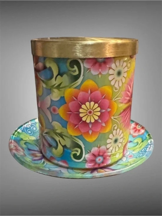 HALLMARK STARFRUIT AND GUAVA JAR CANDLE AND SAUCER SET