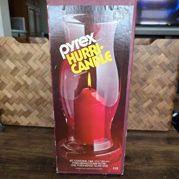Pyrex Hurri-Candle Corning Hurricane Candle 11.5
