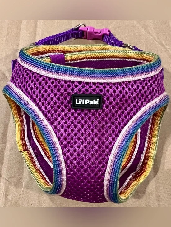 Li'l Pals Comfort Mesh Step In Back Clip Dog Harness Petite Small 10”- 12” chest