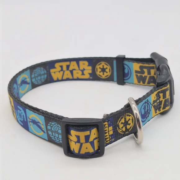 Star Wars Dog Collar 17-24 In Tie Fighter And Xwing