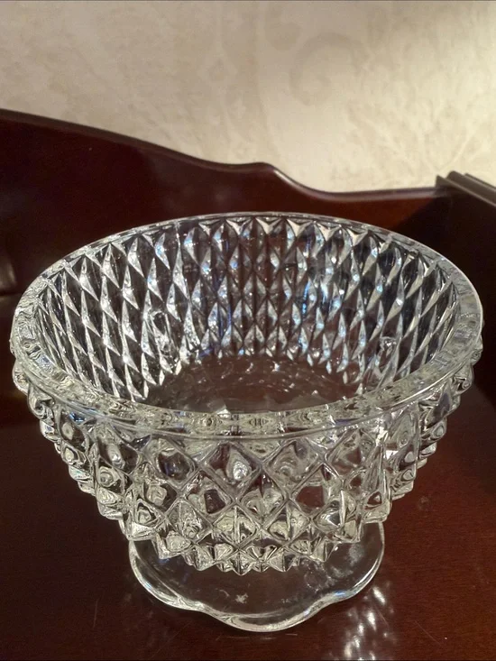 Indiana Glass fairy lamp base