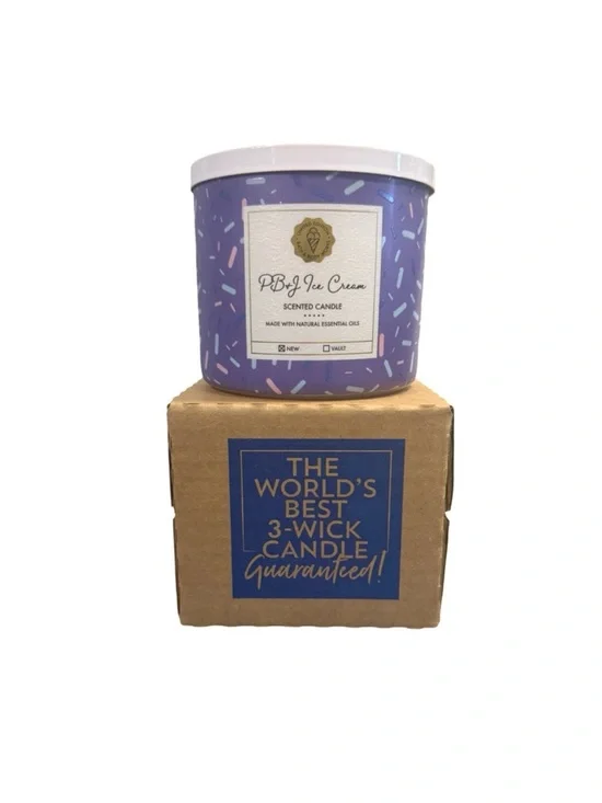 PB and J Ice Cream Candle