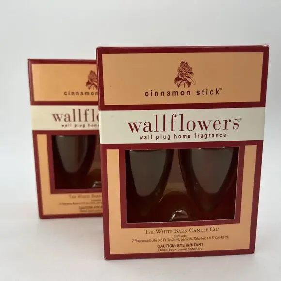 Set 4 Bath & Body Works CINNAMON STICK Wallflowers Home Fragrance Refills