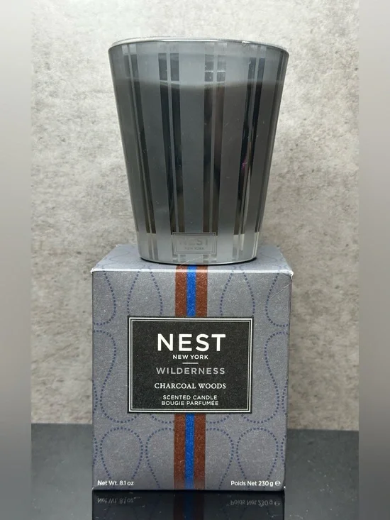 NEST New York Wilderness Charcoal Woods 8.1 oz Scented Candle New in Box