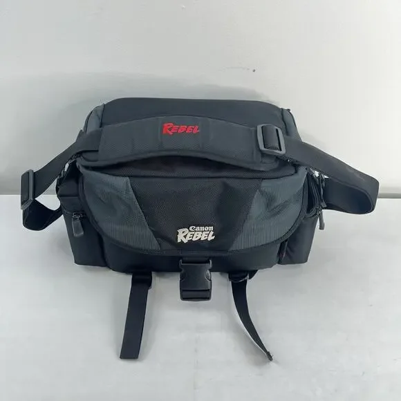 Canon Rebel Camera Bag Case For Camera Lens Shoulder Strap Storage Black