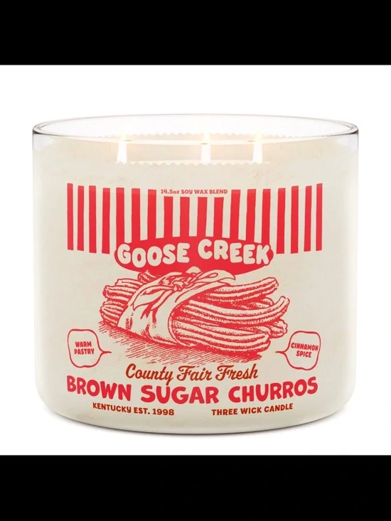 🤎 GC Brown Sugar Churros 3-Wick Scented Candle NEW