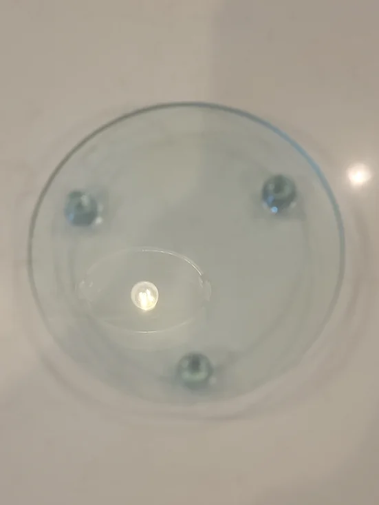 Free With Purchase Yankee Candle Clear Round Glass Holder