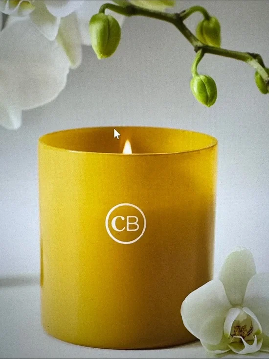 Capri Blue Floral Aloha Orchid Nautical Boxed Glass Candle