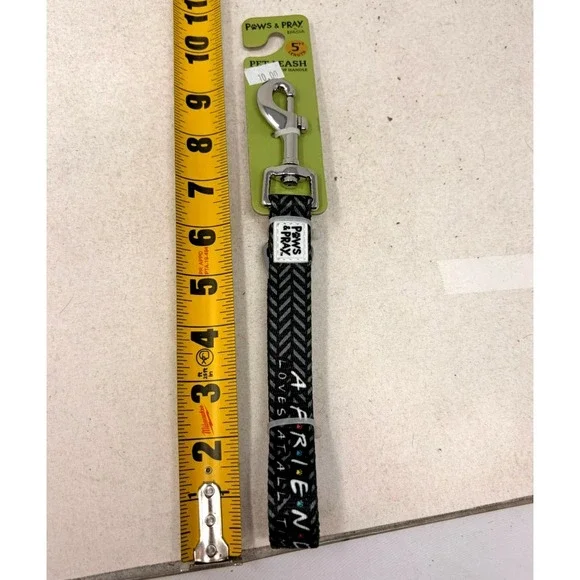 Paws & Pray 5ft Pet Dog Leash Gray Black Chevron Reflective Rope Friend New