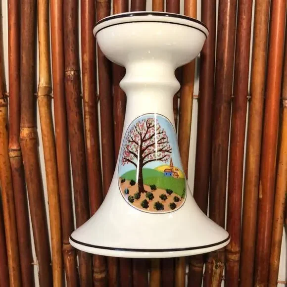 Villeroy & Boch Laplau Design Naïf 4-3/4” Porcelain Candle Holder FLAWLESS‎