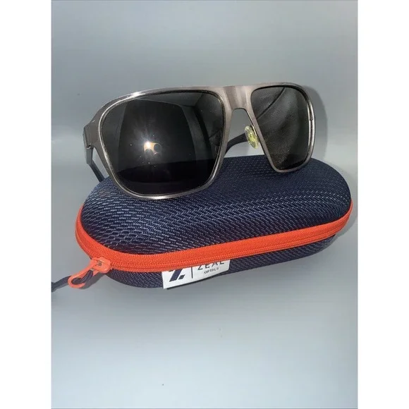 ZEAL Riveriera Authentic Polarized Sunglasses 10728 BrownMetal Frame & Case:Read