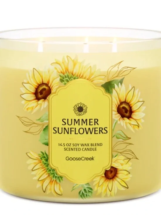 Goose Creek Summer Sunflowers Yellow Scented Candle