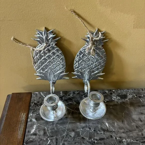Pineapple Candle Wall‎ Sconce Vintage 9