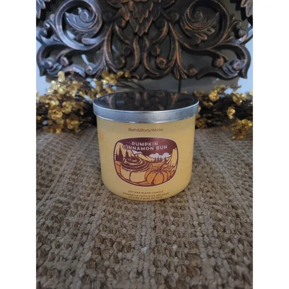 Pumpkin Cinnamon Bun - Bath and Body Works 3-wick Candle