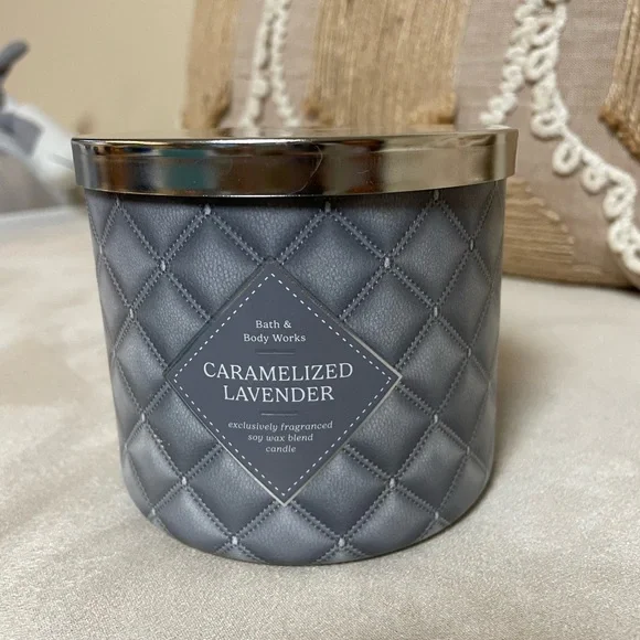 Caramelized Lavender Bath and Body Works 3 Wick Candle