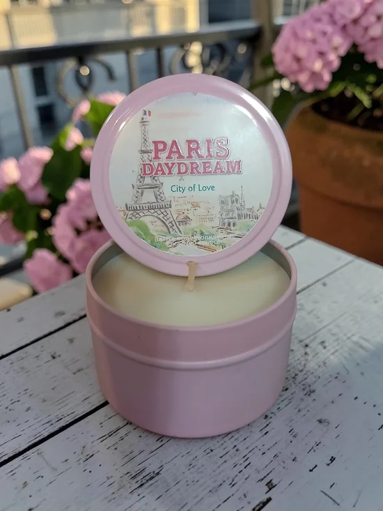 Paris Daydream Pink Tin Scented Candle
