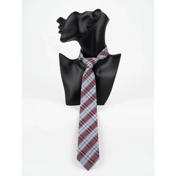 Ben Sherman Plaid 100% Silk Necktie