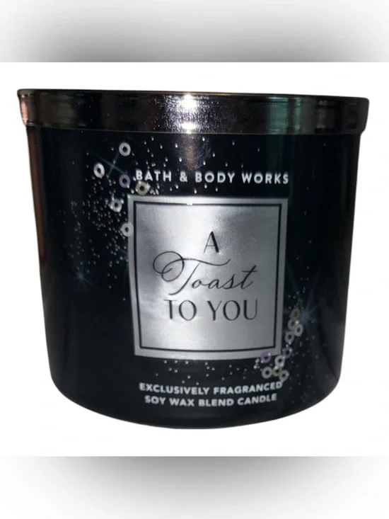 Bath & Body Works White Barn candle 14.5 oz 3 wick new A Toast To You