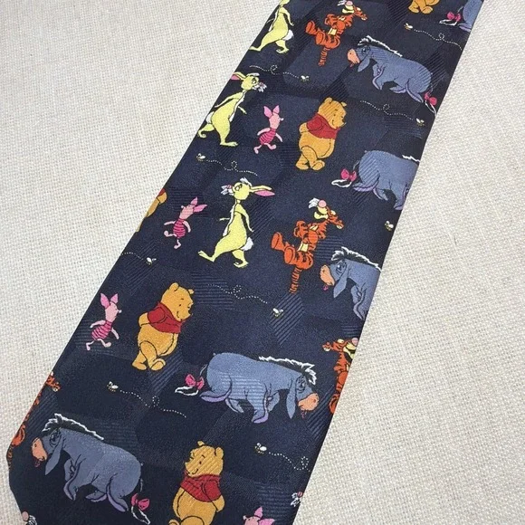 Disney Winnie the‎ Pooh + Friends TIE Necktie Tigger Piglet Rabbit Eeyore