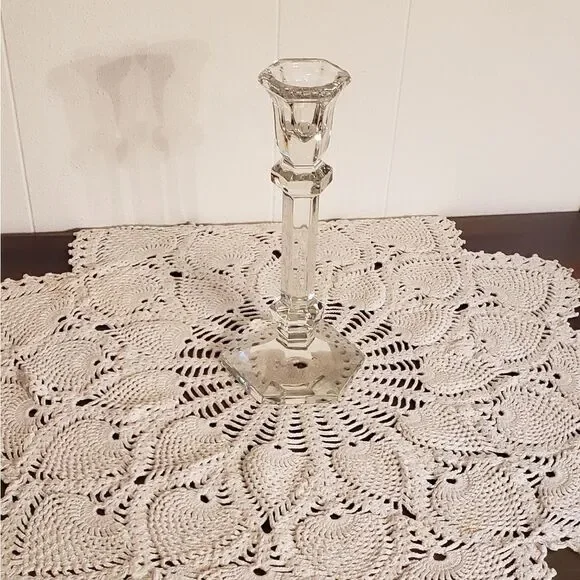 Vintage Lead Crystal Candle Holder
