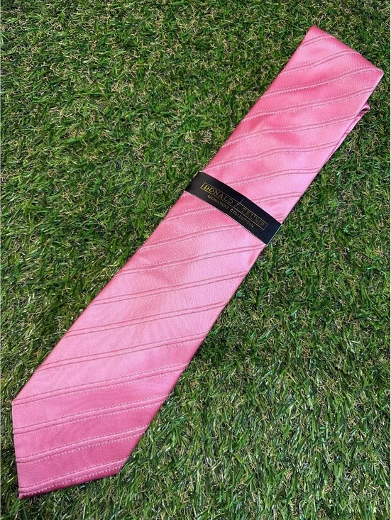 Donald J trump Pink Silk Tie