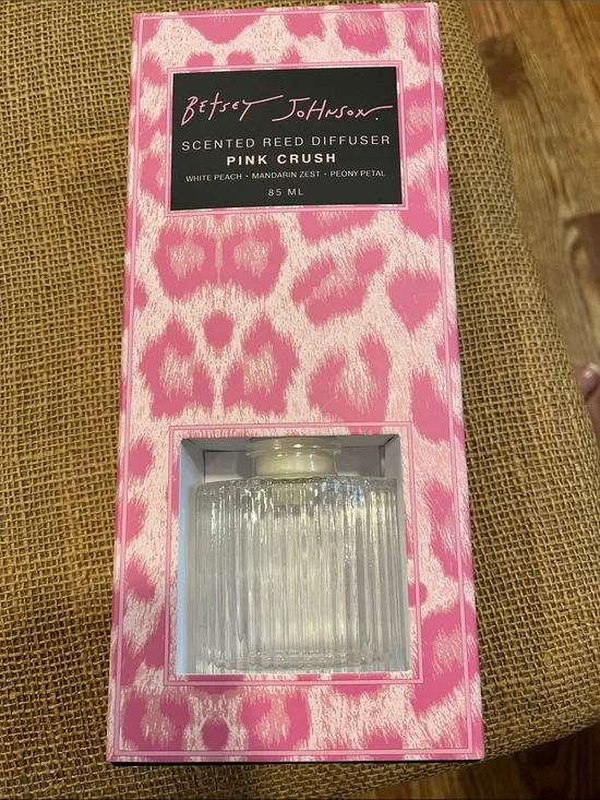 Betsey Johnson Pink Pattern Scented Reed Diffuser