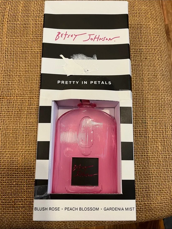 Betsey Johnson Pink Reed Diffuser Fragrance Bottle