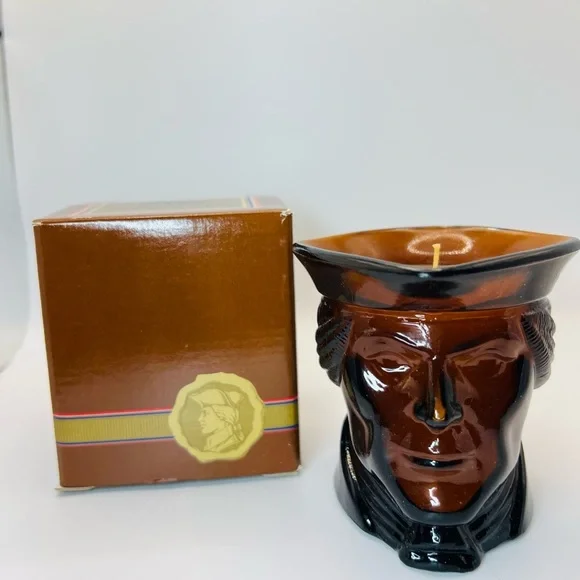 Vintage Avon Revolutionary Soldier Smoker’s Candle Mug with Original Box