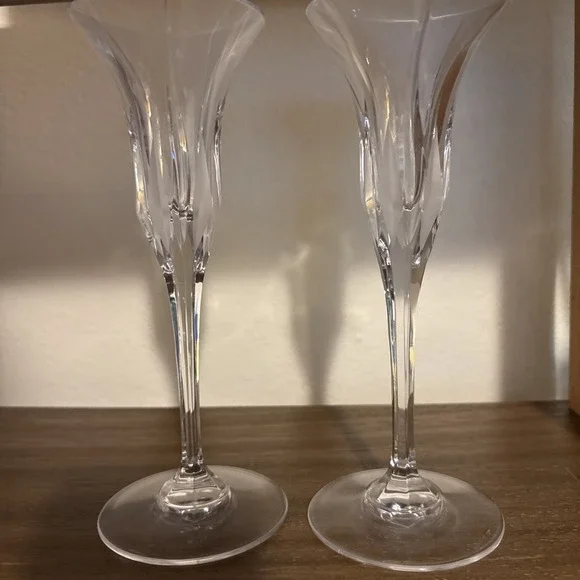 Mikasa‎ Flame D'amore Crystal Pair Of Candlesticks 7