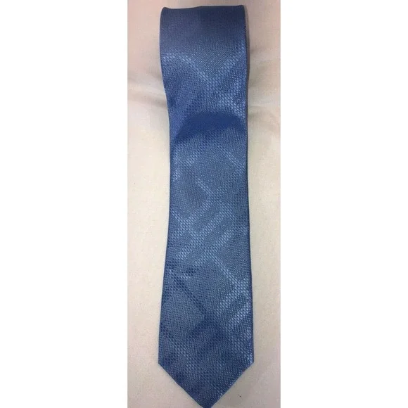 NOS Men's Collections Solid‎ Light Blue Polyester Neck Tie 58