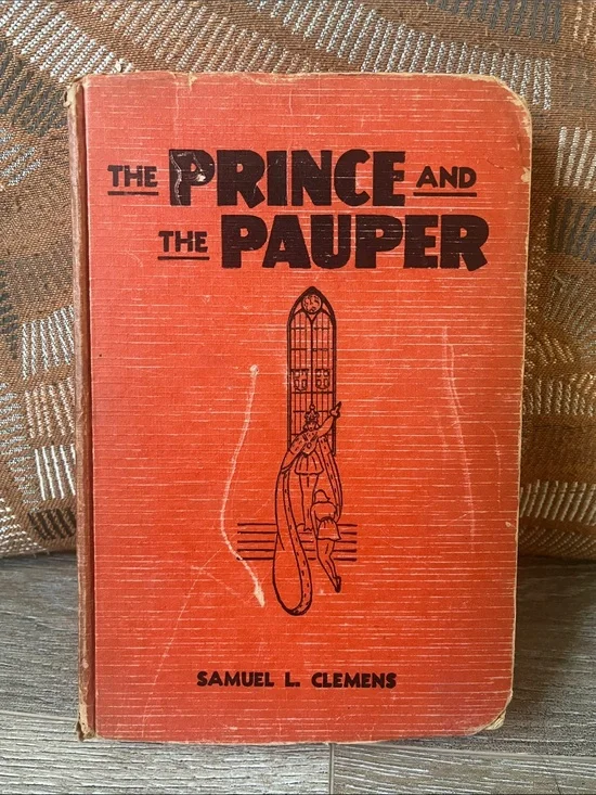 The Prince and the Pauper Decorative Red Coffee Table Book by Samuel L. Clemens
