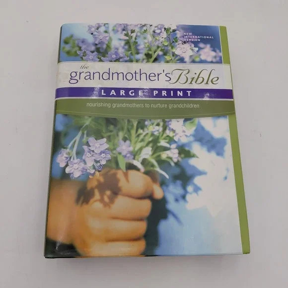 The Grandmothers Bible NIV Large Print Zondervan Hardcover Dust Cover No Writing