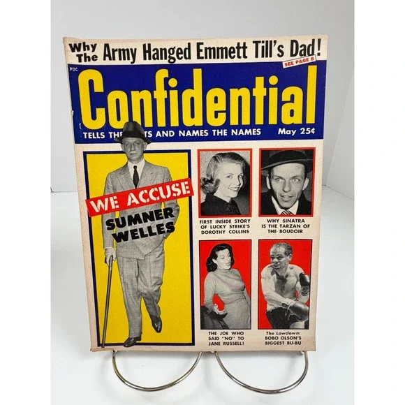 Vintage Confidential May 1956 Frank Sinatra Sumner Welles Tabloid Magazine