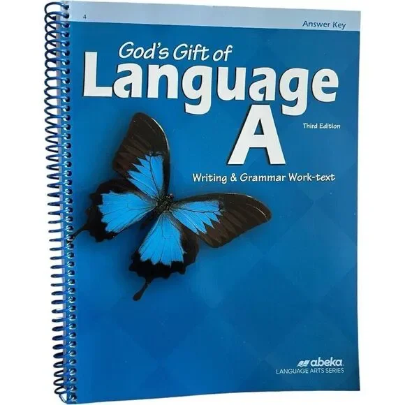 New Abeka 4th Grade 4 God's Gift of Language A Teacher Answer Curriculum Key