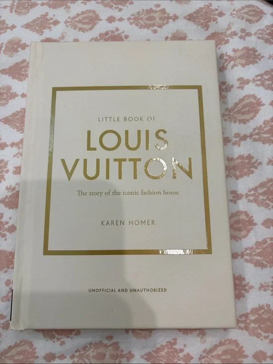 Louis Vuitton White and Gold Decorative Coffee Table Book