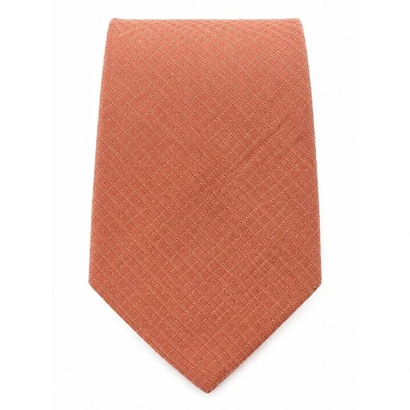 J. Ferrar 100% Silk Peach Textured Necktie Men's Classic Business Formal 60
